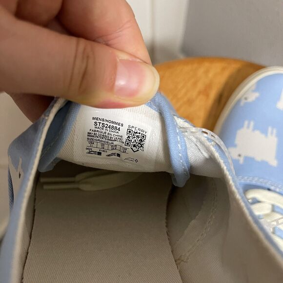 Sperry x Warm & Wonderful Cloud CVO Blue Sheeps Sneaker Unisex Men's 11 New - Picture 5 of 5